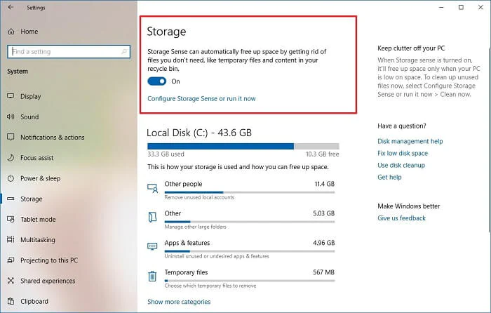 How to Delete Temp Files and Free-up Windows Storage