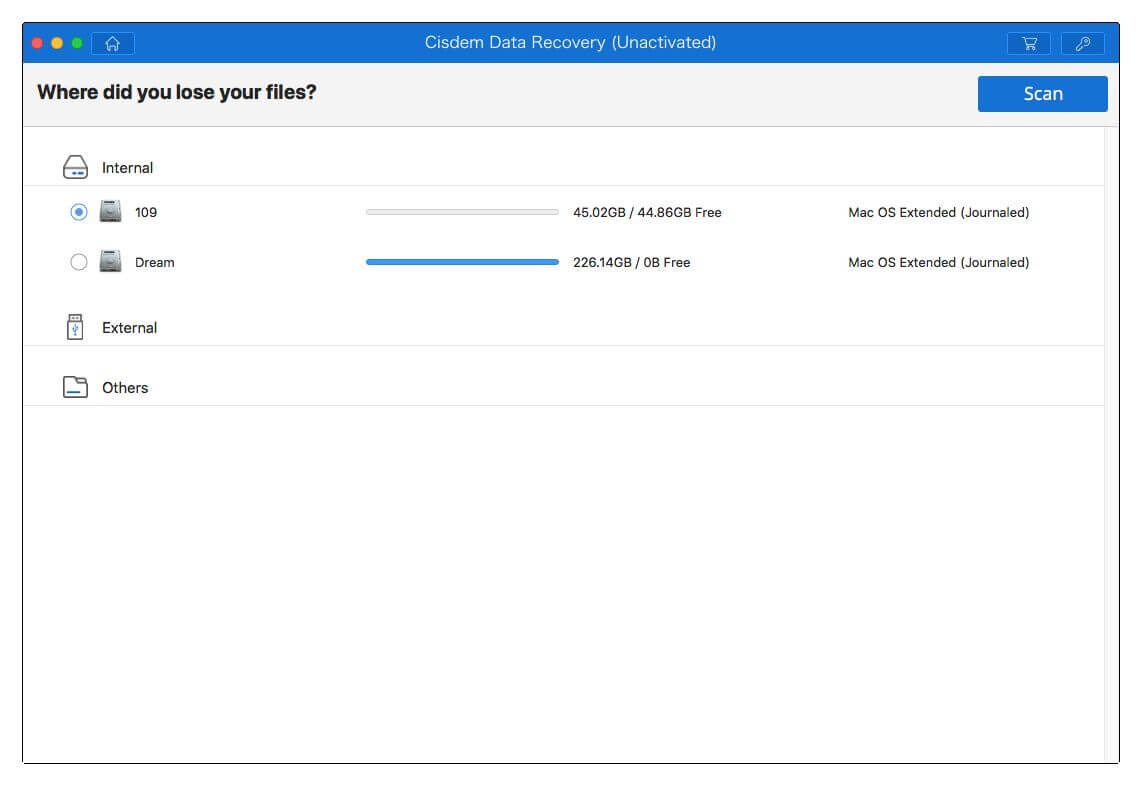 cisdem scan data