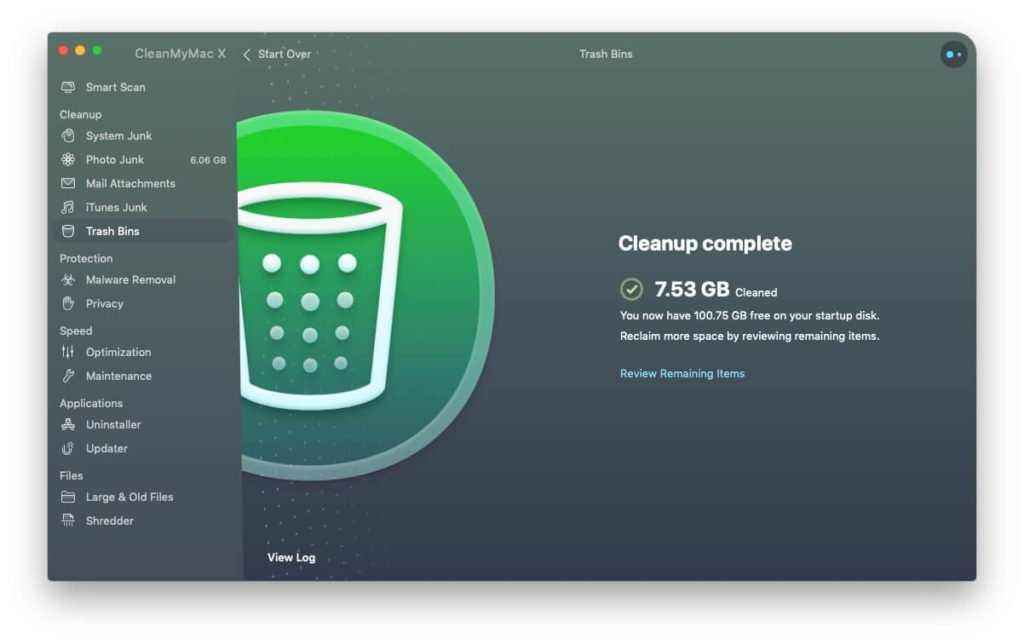 secure empty trash mac mojave
