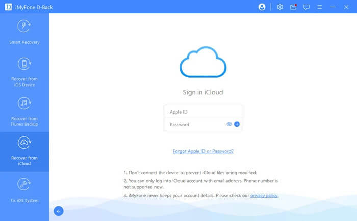 recover data from iCloud backup