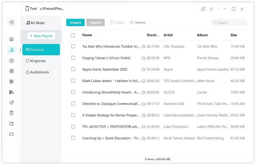 transfer music from iphone to pc