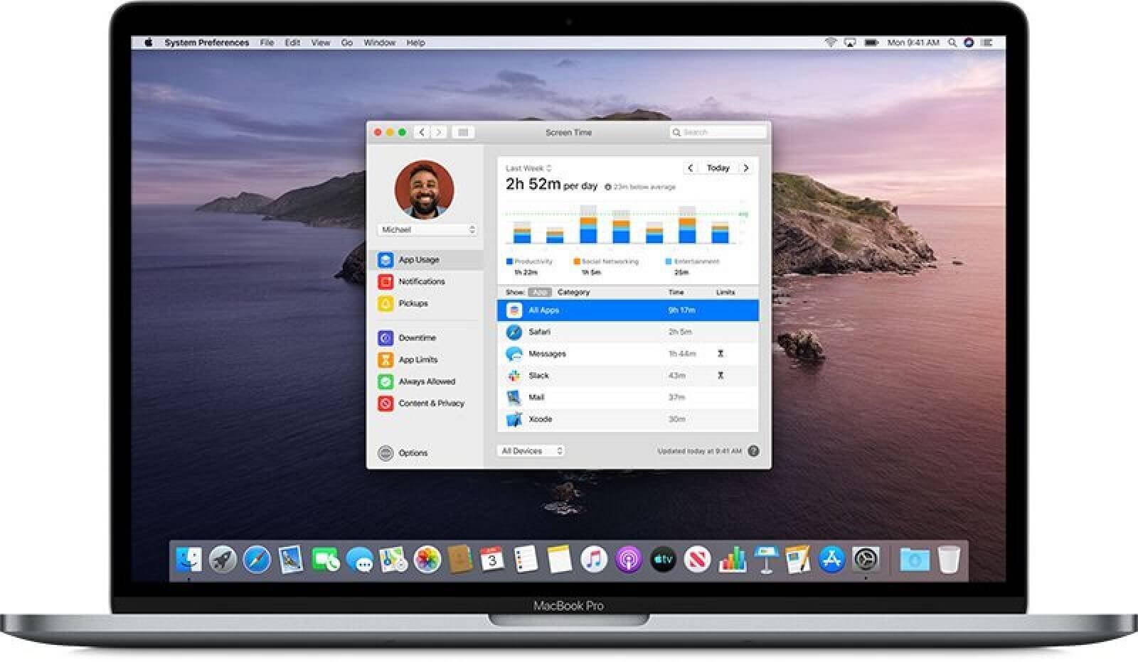 macos catalina screen time