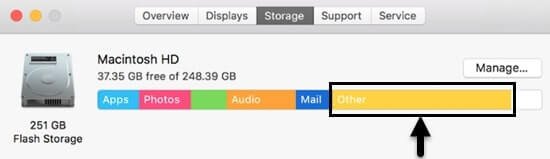 the other storage on mac